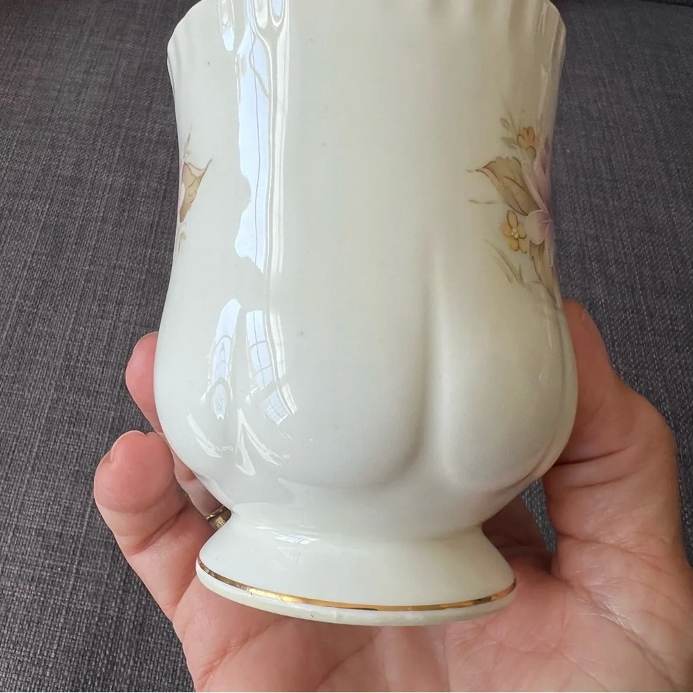 Crown Ceramics LTD India Charming Pink Floral Mug vintage - Picture 7 of 9